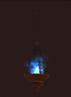 Hanging Blue Luminescent Torch