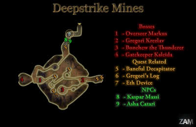 Detailed map of the Deepstrike Mines